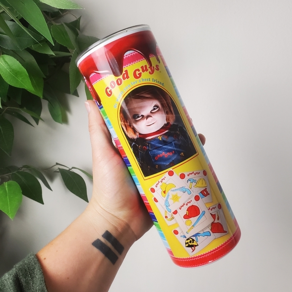 NEW Stainless Steel Good Guys Chucky Doll Tumbler 20oz